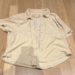 Araminta James beach button up shirt